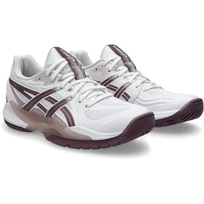 Asics Powerbreak FF Chaussures de Volleyball Blanches et Mauve Poudré - Chaussures de Volleyball Asics Powerbreak FF Chaussures de Volleyball Blanches et Mauve Poudré - Chaussures de Volleyball