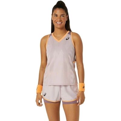 Asics Roze Match Actibreeze Tank - Gerecycled Materiaal - T-shirt Asics Roze Match Actibreeze Tank - Gerecycled Materiaal - T-shirt