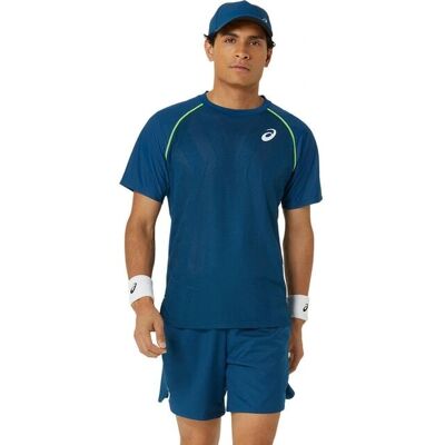 Asics Match Actibreeze S Herren Blau T-Shirt Asics Match Actibreeze S Herren Blau T-Shirt