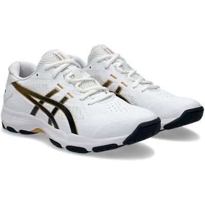Asics Gel - Netburner Academy 9 Blanc / Bleu Français - Chaussures de course - Publicité Asics Gel - Netburner Academy 9 Blanc / Bleu Français - Chaussures de course - Publicité