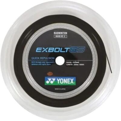 Yonex Exbolt 65 - Holdbart badmintonstrenger - Svart Yonex Exbolt 65 - Holdbart badmintonstrenger - Svart