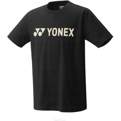Koszulka Yonex Practice Logo CT16680421 Czarna Dla mężczyzn Cały rok Koszulka Yonex Practice Logo CT16680421 Czarna Dla mężczyzn Cały rok
