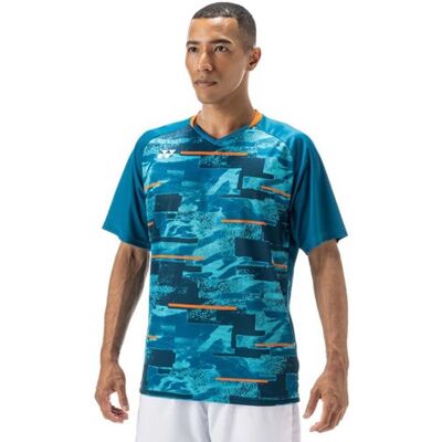 Camicia da uomo Yonex CTYM00344BG turchese a manica corta - Shirt Camicia da uomo Yonex CTYM00344BG turchese a manica corta - Shirt