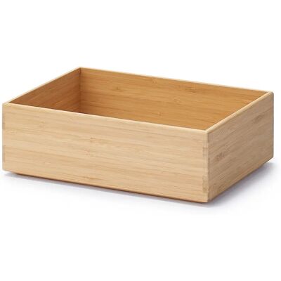 Muji - Boîte empilable en bambou - 26x18.5x8.5 cm - Publicité Muji - Boîte empilable en bambou - 26x18.5x8.5 cm - Publicité
