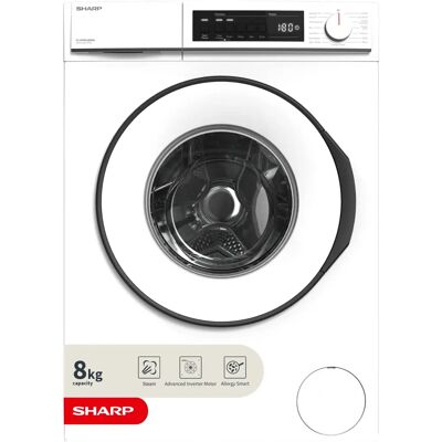 Sharp ES-NFB814BWNA - White - Washing Machine Sharp ES-NFB814BWNA - White - Washing Machine
