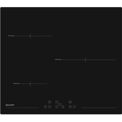 Sharp KH-6I31NT0K - Noir - Plaque à induction - Publicité Sharp KH-6I31NT0K - Noir - Plaque à induction - Publicité