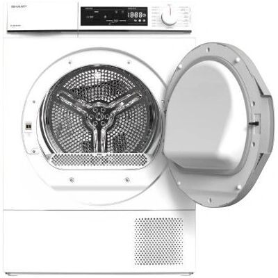 SHARP - KDNHA0S6GWE - 10 kg - Chargement frontal - Sèche-linge SHARP - KDNHA0S6GWE - 10 kg - Chargement frontal - Sèche-linge