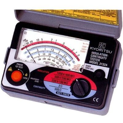 Kyoritsu 3132A Tester di Resistenza di Isolamento Analogico - 250V/500V/1000V Kyoritsu 3132A Tester di Resistenza di Isolamento Analogico - 250V/500V/1000V