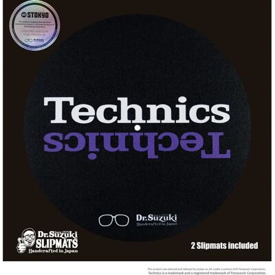 Dr. Suzuki Technics 12" Slipmats - Edición de Mezcla - Negro Dr. Suzuki Technics 12" Slipmats - Edición de Mezcla - Negro