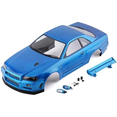 Killerbody Nissan Skyline R34 195mm - Blau carrosserie Killerbody Nissan Skyline R34 195mm - Blau carrosserie