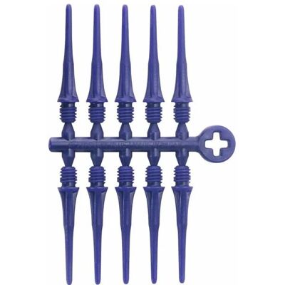 Pontas Cosmo Darts Fit Point Plus Azuis - Pontas para Dardos Pontas Cosmo Darts Fit Point Plus Azuis - Pontas para Dardos