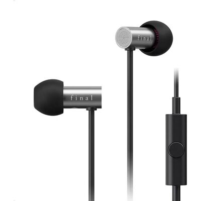 Cuffie In-ear Final E2000C Argento con Microfono - Stereo Cuffie In-ear Final E2000C Argento con Microfono - Stereo