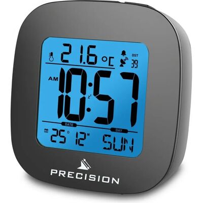 Precision Training Precision Radio Controlled LCD Backlit Alarm Date Temperature Clock - Clock Precision Training Precision Radio Controlled LCD Backlit Alarm Date Temperature Clock - Clock