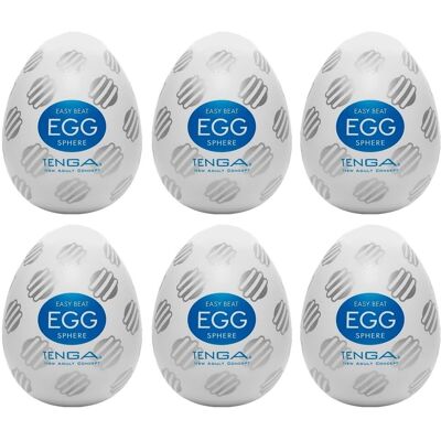 TENGA Egg Sphere Egyszer használatos Maszturbátor - 6 Darab TENGA Egg Sphere Egyszer használatos Maszturbátor - 6 Darab