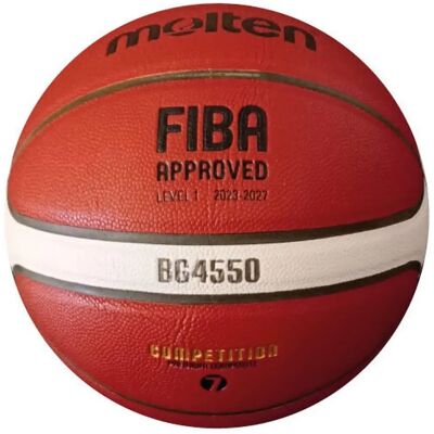 Ballon de basketball orange taille 6 - Approuvé FFBB - Publicité Ballon de basketball orange taille 6 - Approuvé FFBB - Publicité