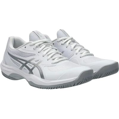 Asics Game FF Blanc / Argent Pur Chaussures de Tennis - Tennis Shoes - Publicité Asics Game FF Blanc / Argent Pur Chaussures de Tennis - Tennis Shoes - Publicité