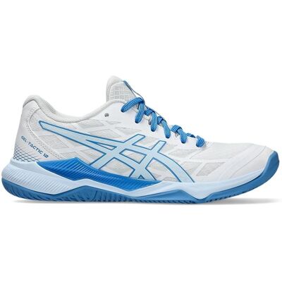 ASICS Damen Netballschuhe GEL-TACTIC 12 - Weiß/Blau - Netballschuhe ASICS Damen Netballschuhe GEL-TACTIC 12 - Weiß/Blau - Netballschuhe