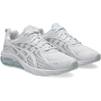 Asics GEL-QUANTUM 180 VIII Blanc/ Gris nuage - Baskets - Publicité Asics GEL-QUANTUM 180 VIII Blanc/ Gris nuage - Baskets - Publicité