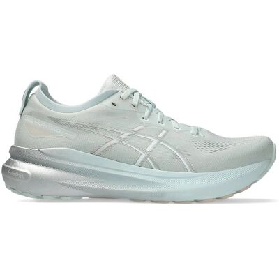 Asics Gel-Kayano 31 Pure Aqua / Zilver Hardloopschoenen Asics Gel-Kayano 31 Pure Aqua / Zilver Hardloopschoenen