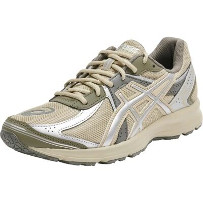 Asics Jog 100S Khaki/ Zilver Sneakers - Sneakers Asics Jog 100S Khaki/ Zilver Sneakers - Sneakers