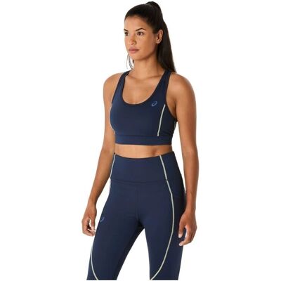 Asics Blauwe Dames Sport-BH - Lichtgewicht, Ademend, Gerecycled Asics Blauwe Dames Sport-BH - Lichtgewicht, Ademend, Gerecycled