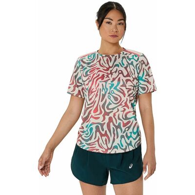ASICS Laufshirt ROAD ALL OVER PRINT SS TOP - Atmungsaktiv Laufoberteil ASICS Laufshirt ROAD ALL OVER PRINT SS TOP - Atmungsaktiv Laufoberteil