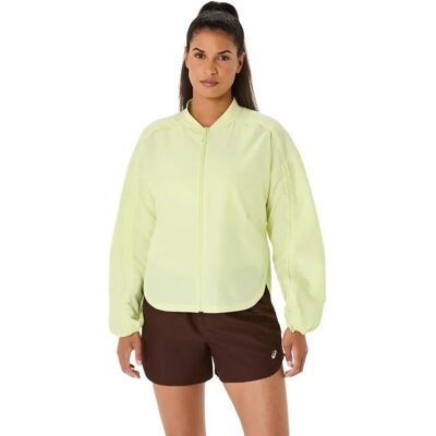 ASICS Damen Laufjacke Nagino - Giallo Regolabile - Giacca da corsa ASICS Damen Laufjacke Nagino - Giallo Regolabile - Giacca da corsa