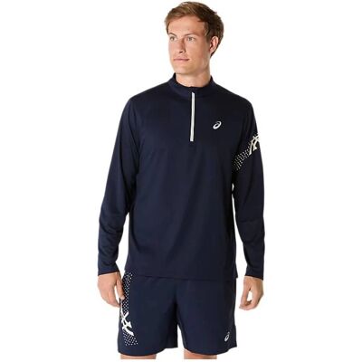 Asics Icon 1/2 Zip Lange Mouw T-shirt - T-shirt Asics Icon 1/2 Zip Lange Mouw T-shirt - T-shirt