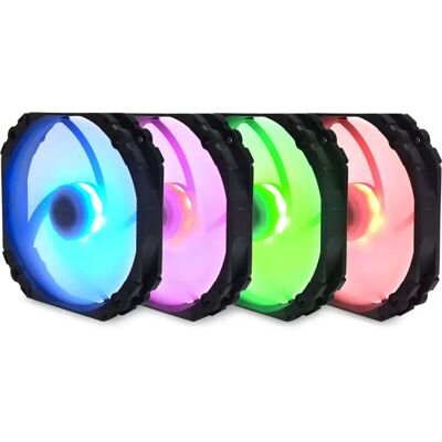 Ventola per PC Scythe Kaze Flex 140 RGB PWM - Nero, Bianco Ventola per PC Scythe Kaze Flex 140 RGB PWM - Nero, Bianco