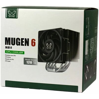 Scythe Mugen 6 Refrigerador CPU - Negro, Plata, 120mm Scythe Mugen 6 Refrigerador CPU - Negro, Plata, 120mm