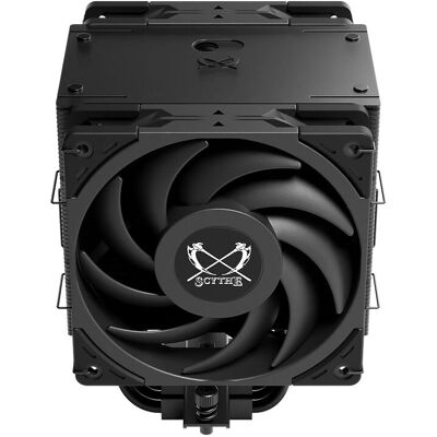 Disipador de CPU dual con doble ventilador Black Edition - Refrigeración potente en negro Disipador de CPU dual con doble ventilador Black Edition - Refrigeración potente en negro