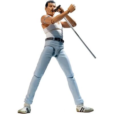 Figurine d'action Bandai Freddie Mercury Live Aid 150mm - Action Figure - Publicité Figurine d'action Bandai Freddie Mercury Live Aid 150mm - Action Figure - Publicité