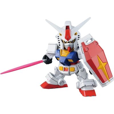 Bandai RX-78-2 Gundam Kit de Modèle - Silhouette Transversale SD - Sans Peinture - Publicité Bandai RX-78-2 Gundam Kit de Modèle - Silhouette Transversale SD - Sans Peinture - Publicité