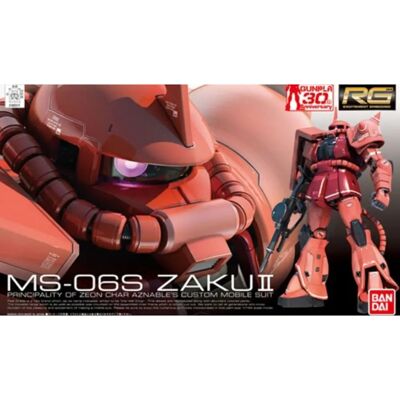 Bandai RG Zaku II Char - Kit de Modèle - Publicité Bandai RG Zaku II Char - Kit de Modèle - Publicité