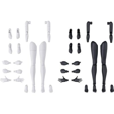 Bandai Gunpla 30MS Ramię/Noga Biały/Czarny - Elementy Akcji Bandai Gunpla 30MS Ramię/Noga Biały/Czarny - Elementy Akcji