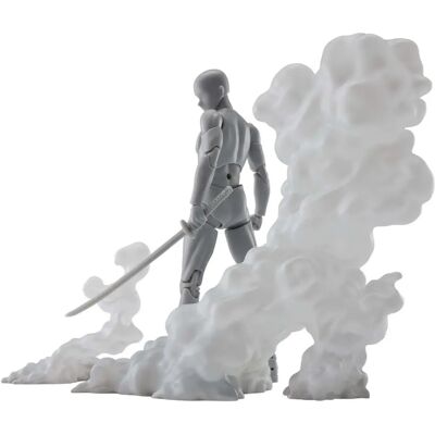 Tamashii Nations Smoke White Version Effect Accessories for S.H.Figuarts - Figurine Accessories Tamashii Nations Smoke White Version Effect Accessories for S.H.Figuarts - Figurine Accessories