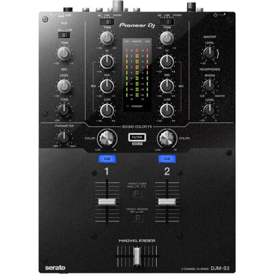 Controlador DJ Pioneer DJM-S3 - Mixer Preto de 2 Canais Controlador DJ Pioneer DJM-S3 - Mixer Preto de 2 Canais
