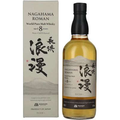Nagahama Roman 8 Jahre alter reiner Malt Whisky - Geschenkverpackung Nagahama Roman 8 Jahre alter reiner Malt Whisky - Geschenkverpackung