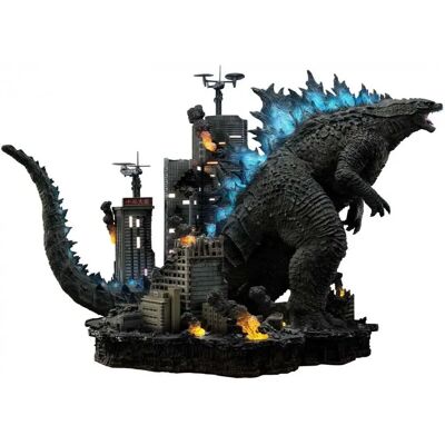 Rzeźba Godzilla vs. Kong - 60cm - Ostateczna Walka - Scena LED Rzeźba Godzilla vs. Kong - 60cm - Ostateczna Walka - Scena LED