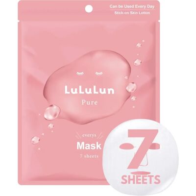 LuLuLun Pure Kasvonaamio - Kosteuttava, hypoallergeeninen, 7 kappaletta LuLuLun Pure Kasvonaamio - Kosteuttava, hypoallergeeninen, 7 kappaletta