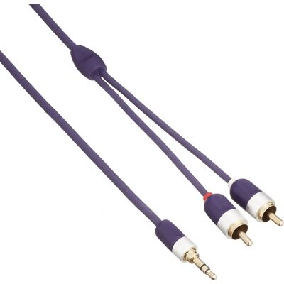 Furutech Violette 3,5 mm till RCA-Kabel - Audiokabel Furutech Violette 3,5 mm till RCA-Kabel - Audiokabel
