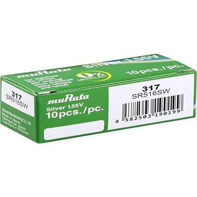 Pile bouton en oxyde d'argent Murata SR516SW-PBWW - 11,5mAh - Publicité Pile bouton en oxyde d'argent Murata SR516SW-PBWW - 11,5mAh - Publicité