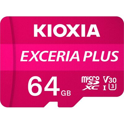 Kioxia EXCERIA Plus microSD - microSDXC 64GB - Publicité Kioxia EXCERIA Plus microSD - microSDXC 64GB - Publicité