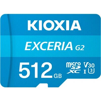 Kioxia EXCERIA Gen2 microSD - 512GB - Publicité Kioxia EXCERIA Gen2 microSD - 512GB - Publicité