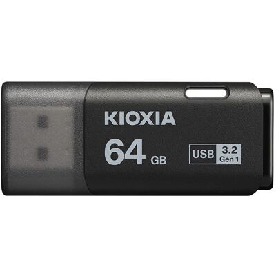 Drive USB Kioxia LU301K064GG4 - 64GB - Preto Drive USB Kioxia LU301K064GG4 - 64GB - Preto