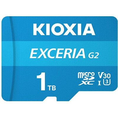 Carte mémoire Kioxia 1TB MicroSDXC UHS-I Classe 10 - Carte mémoire - Publicité Carte mémoire Kioxia 1TB MicroSDXC UHS-I Classe 10 - Carte mémoire - Publicité