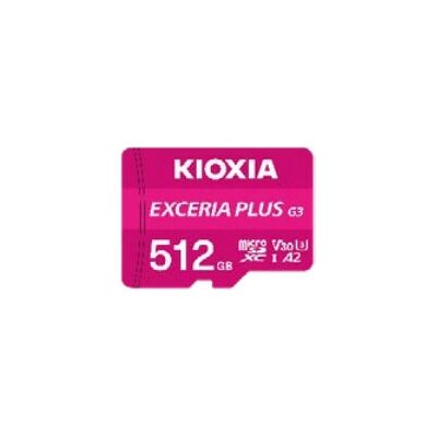 Kioxia EXCERIA PLUS G3 512GB MicroSDXC Classe 10 - Carte mémoire - Publicité Kioxia EXCERIA PLUS G3 512GB MicroSDXC Classe 10 - Carte mémoire - Publicité