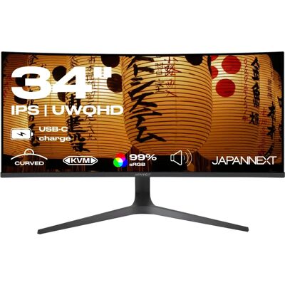 Japannext JN-IPSC34UWQHDR-C65W-H 34" LED IPS UltraWide QHD FreeSync Curved USB-C - Monitor Japannext JN-IPSC34UWQHDR-C65W-H 34" LED IPS UltraWide QHD FreeSync Curved USB-C - Monitor