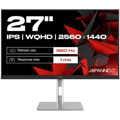 JAPANNEXT JN-I270WQHD300F-HSP 27" 2560x1440 Grigio Monitor JAPANNEXT JN-I270WQHD300F-HSP 27" 2560x1440 Grigio Monitor