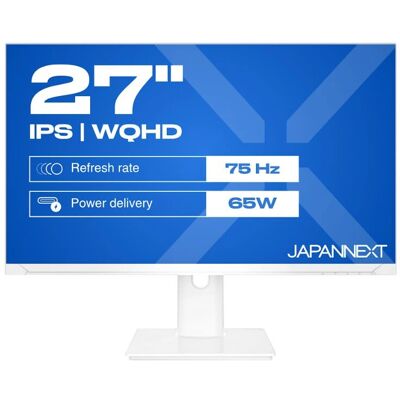 JAPANNEXT JN-IPS270WQHD75F-C65W-HSP-W Moniteur LED Quad HD 27 pouces - Ordinateur - Publicité JAPANNEXT JN-IPS270WQHD75F-C65W-HSP-W Moniteur LED Quad HD 27 pouces - Ordinateur - Publicité
